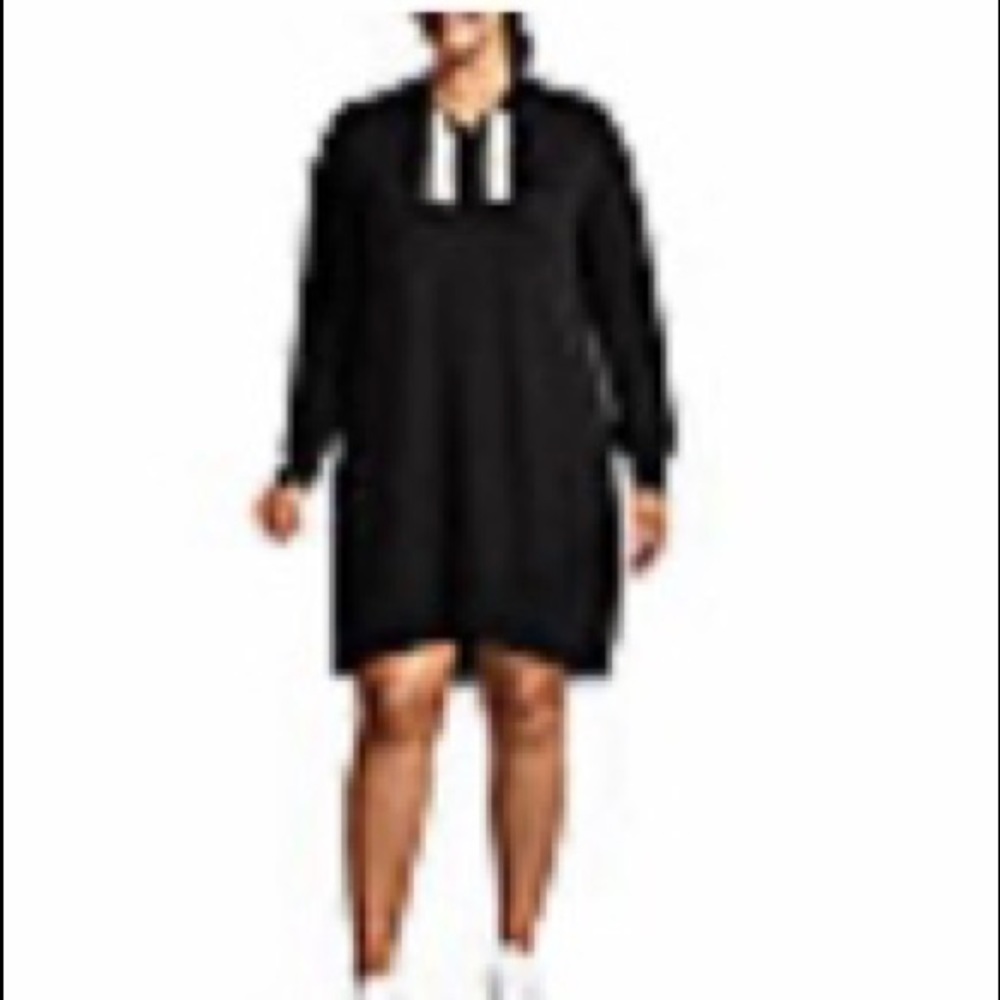New With Tags Drawstring Hooded Dress